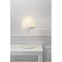 kinkiecik.pl Magia, szklana lampa stołowa Nordlux, biała 2112035001